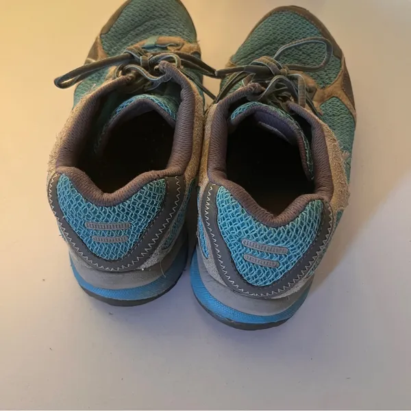 Patagonia Women's Teal and Gray Trail Walking Shoes - Image 6