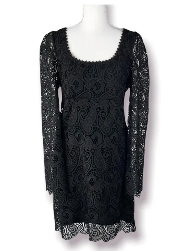 Anthropologie Maeve Embroidered Lace Mini Dress: Size 0 - Image 5