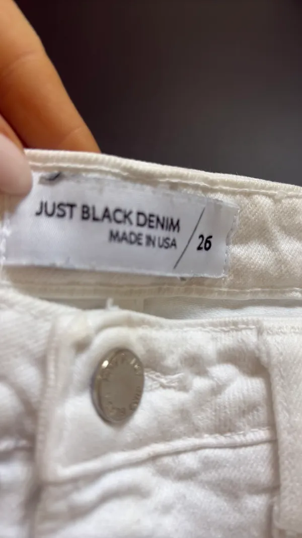 Just Black Denim White Jeans - Image 3