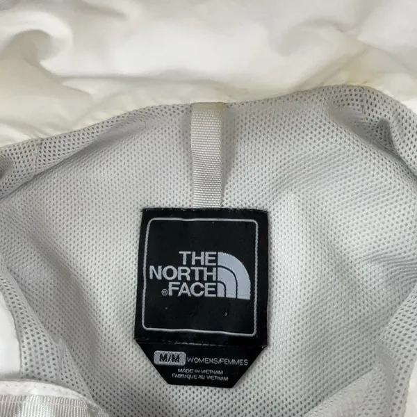 The North Face Jacket Womens Medium White Gray Full Zip Hydrenalite Windbreaker - Image 5