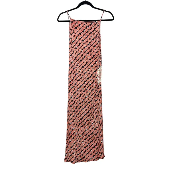 Vintage Nolita Patchwork Beaded Floral Maxi Dress Womens Small Y2K Fairy Grunge - Image 8