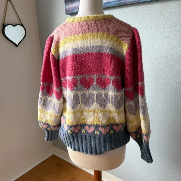 LoveShackFancy Shirelle Wool Sweater Size Medium - Image 3