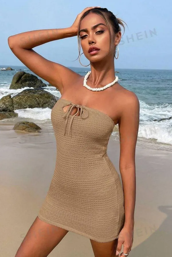 SheIn Green Mini Dress - Image 2