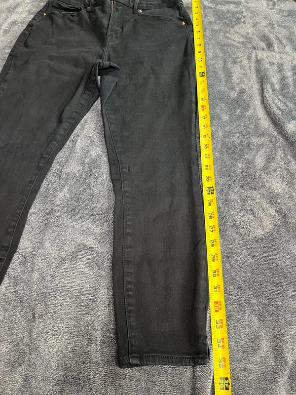 Good American Women’s Black Skinny Jeans High Rise Stretch Size 12/31 - Image 2
