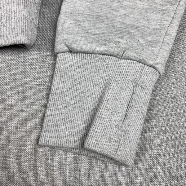 Lululemon Scuba Hoodie Womens Small Gray Full Zip Cropped Fleece Thumbholes - Image 2