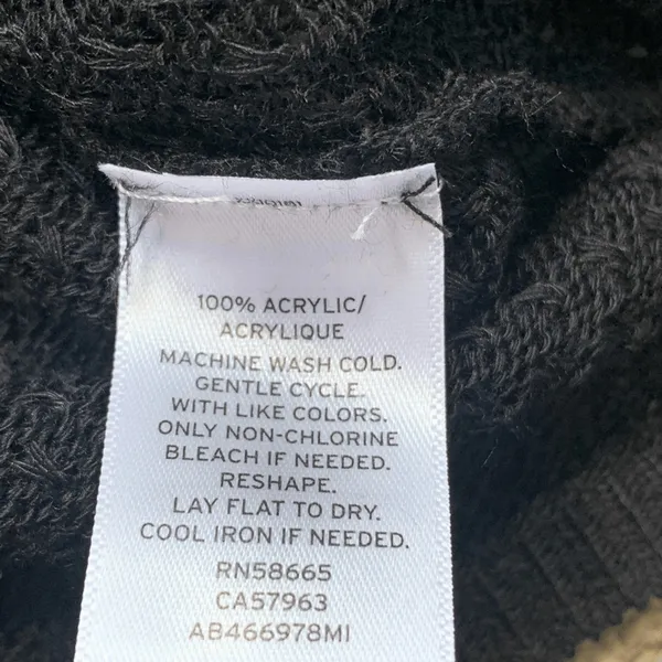 Nordstrom Abound Black Open Weave Neutral Pullover‎ Knit Cropped Sweater Minimal - Image 10