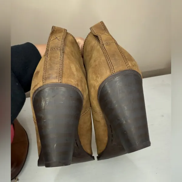 Twisted X Brown Western Leather Ankle Boots Sz 8 Cowboy Cowgirl Country - Image 9