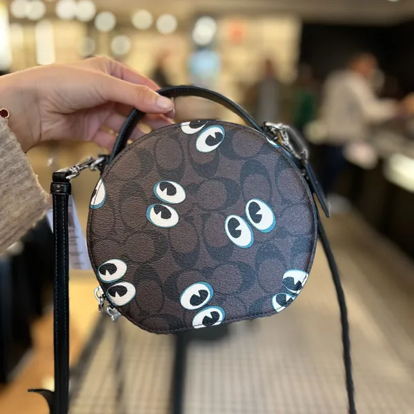 NWT Coach Canteen Crossbody Signature Canvas Halloween Eyes CM766 - Image 4