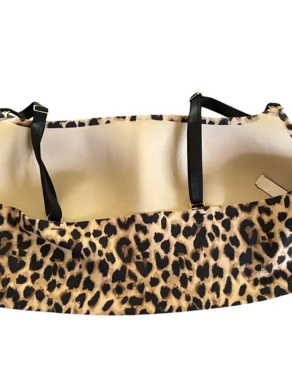 Victoria’s Secret Freedom Cloud Bra Sz XL In Leopard Print No Wire Soft Padded - Image 3