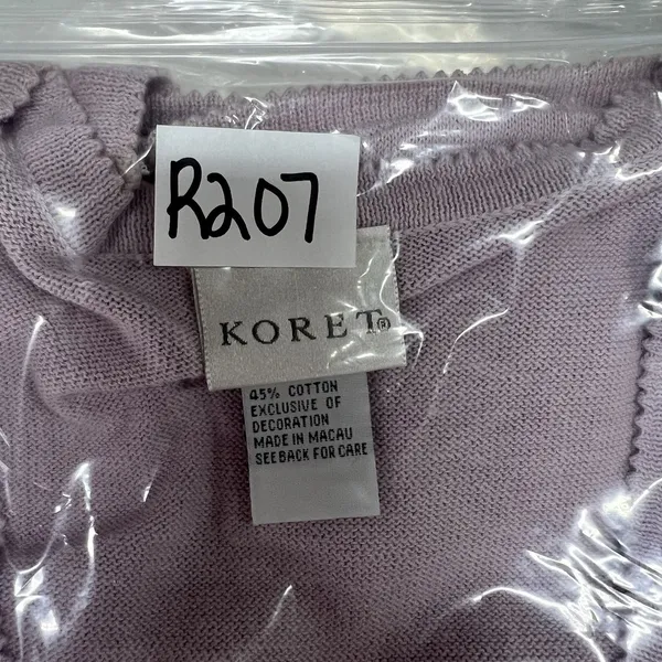 VTG Koret Sz L Knit Sweater Vest Embroidered Floral Cottagecore‎ Granny 90s - Image 15