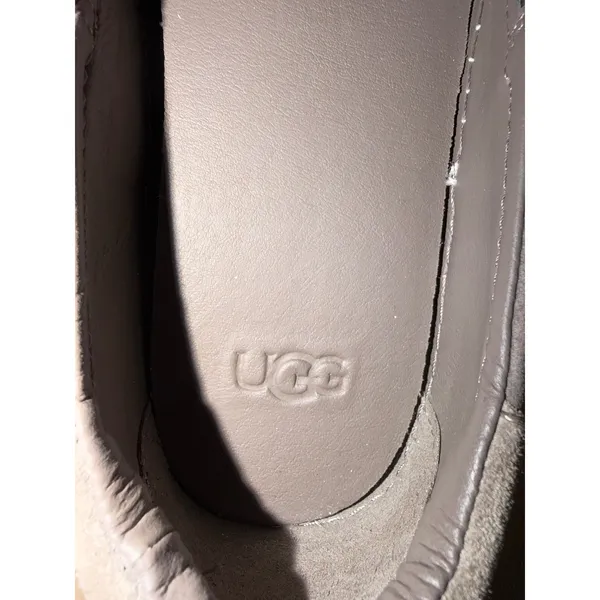 UGG Jass Grey Suede Slip-On Platform Sneakers 1106545 Womens 7 - Image 7