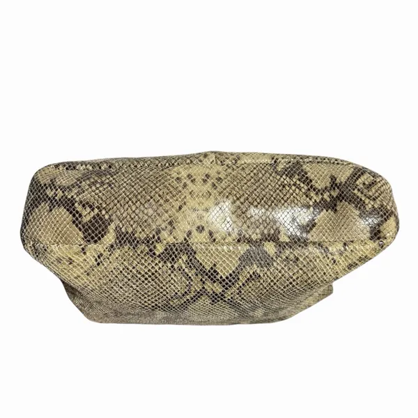 Cynthia Rowley Snakeskin Shoulder Bag Genuine Leather Gold‎ Hardware Mob wife - Image 6