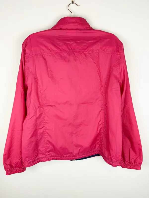LL Bean Women’s Pink Lightweight Stowaway Hidden Hood Windbreaker Jacket L/XL - Image 6