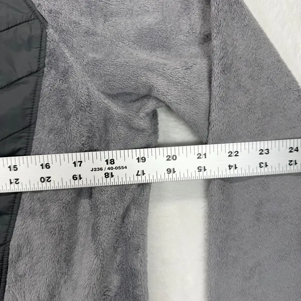 Mountain Hardwear Fleece Jacket Full Zip Puffer‎ Panel Gray Womens M - Image 2