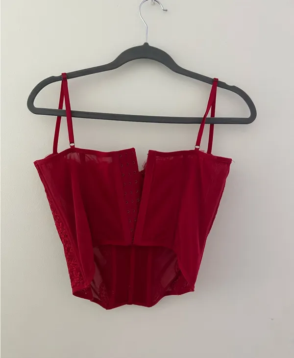 Urban Outfitters Red Corset Top - Image 5