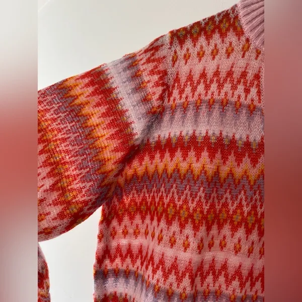 VENUS Bright Colors‎ Fair Isle Pattern Sweater - Image 6
