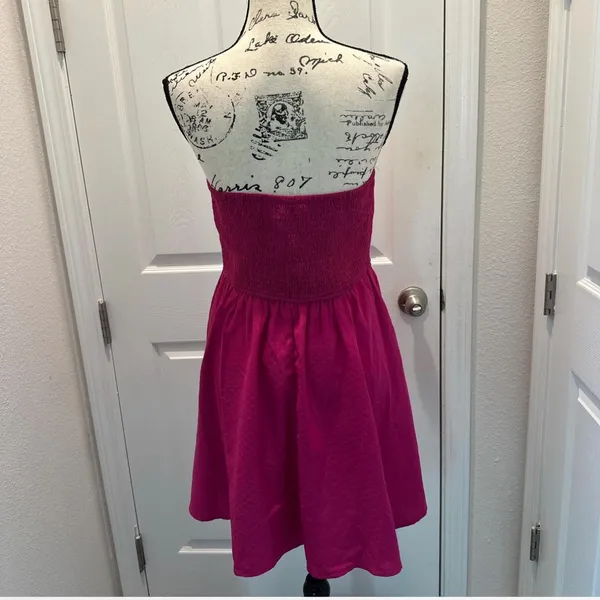Band of the Free Strapless Fuchsia Party Dress - Image 3
