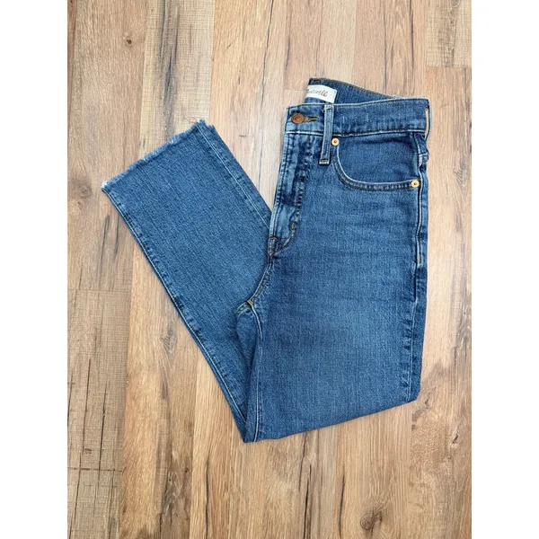 Madewell The Perfect Vintage Jean‎ Women's Sz 24 High Rise Raw Hem Denim - Image 2