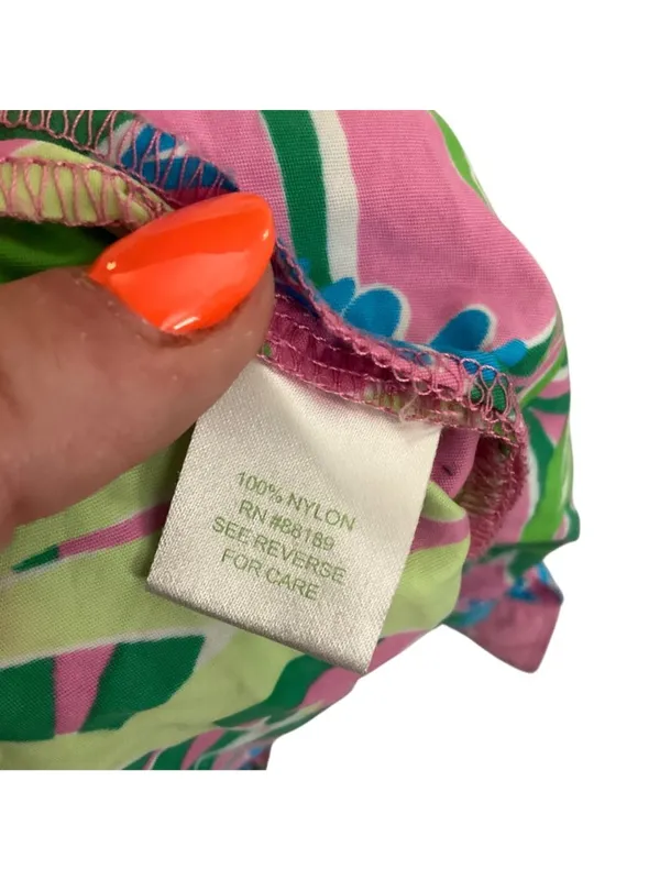 Lilly Pulitzer Womens Tropical Print Board Shorts Pink Green Blue Size S Nylon - Image 5