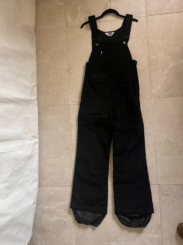 Vintage Levis ski overalls corduroy pants womens 12 - Image 2