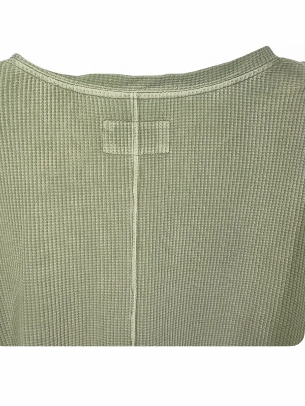 Anthropologie Pilcro Women’s Moira V-Neck Waffle Knit Thermal Top Shirt Size S - Image 11