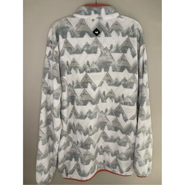 Southern Marsh Sherpa Pullover Mountain Print Fleece Medium - Image 2