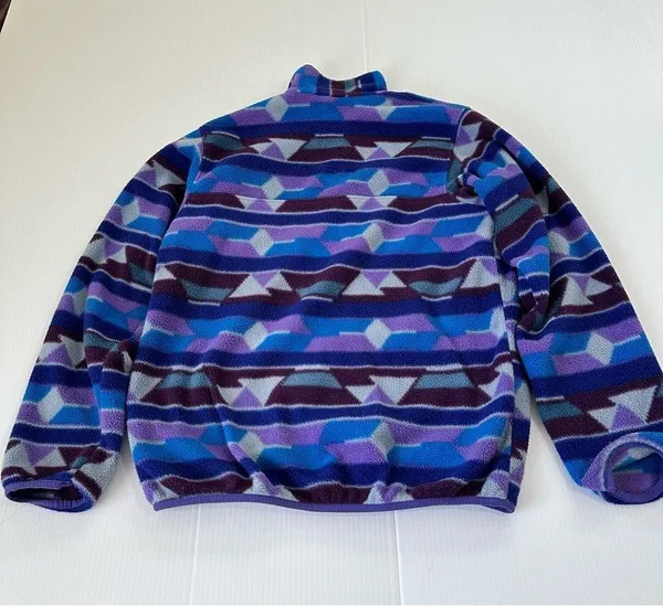 Patagonia Synchilla Snap T Fleece Pullover Guatemalan Tango Purple Blue,… - Image 3