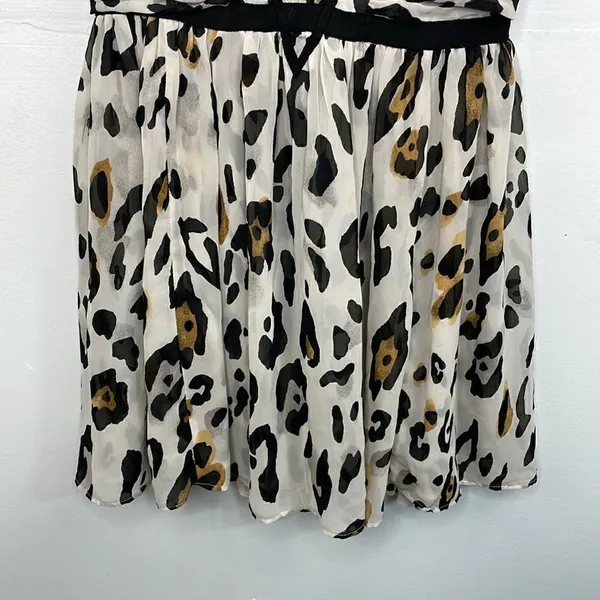 Victoria’s Secret Leopard Print Sleeveless Baby Doll Flowy mini dress Y2K size 0 - Image 4