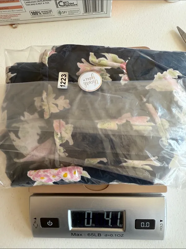 free people navy blue pink floral babydoll tank - Image 10