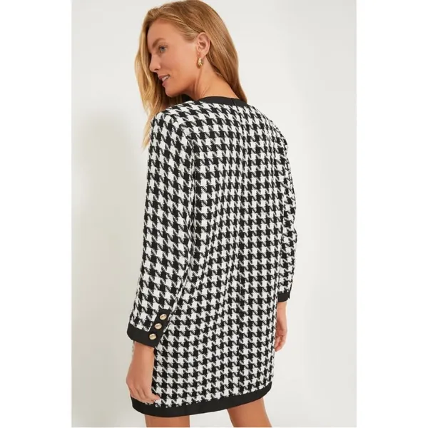 Pomander Place Black White Tweed Bow Mini Dress 2X NWT - Image 5