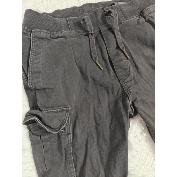 Womens H&M Cargo Jogger Pants Black XS - Image 2