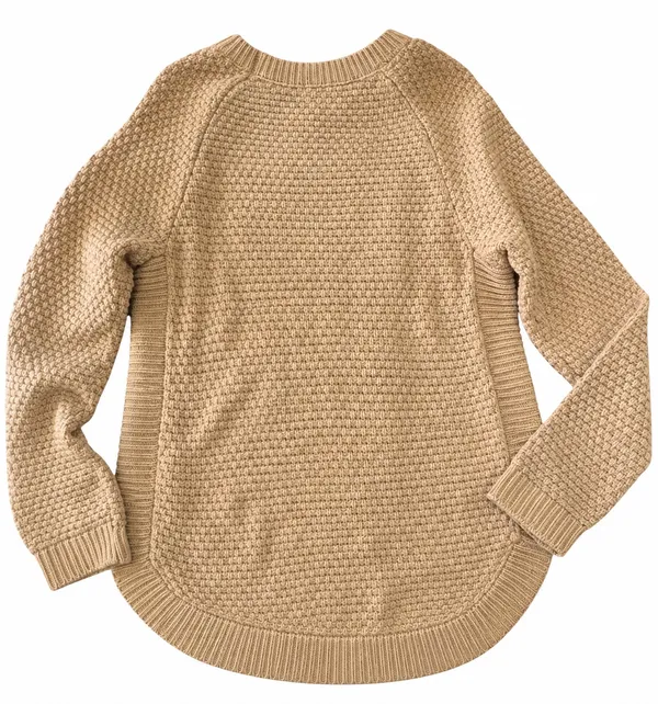 St. John’s Bay Women’s Textured Knit Sweater – Beige/Tan - Image 2