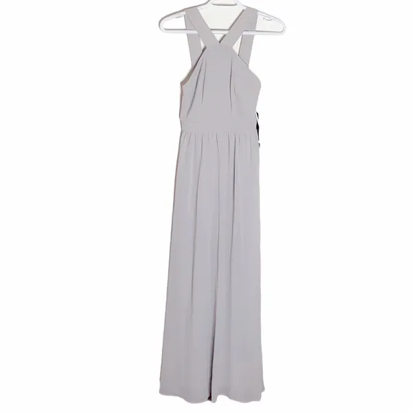 Lulus Air of Romance grey maxi dress size XS - Image 5