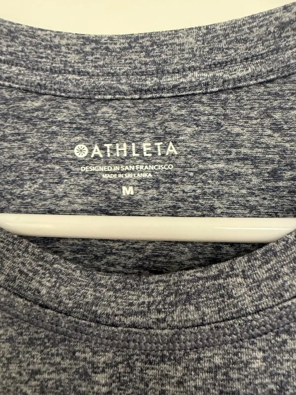 Athleta Uptempo Tank Heathered Slate Blue Workout Top Women’s Medium - Image 4