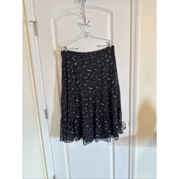 Boden Women's Frome Whimsical Celestial Midi Skirt US 12R Witchy Moon Stars - Image 2