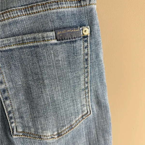 7 For All Mankind Light Blue Skinny Jeans size 29 - Image 7
