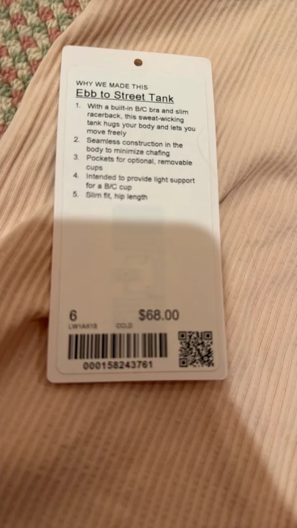 Peach Lululemon Tank - Image 3
