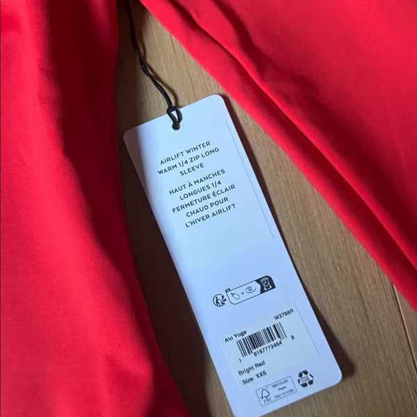 ALO Yoga AIRLIFT WINTER WARM 1/4 Zip Long Sleeve - Image 2