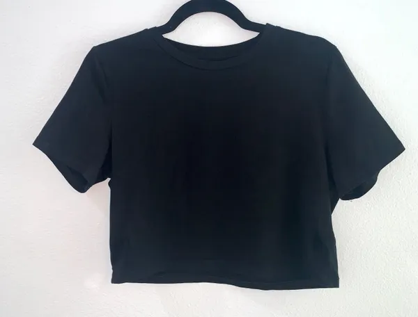 H&M Fitted Crop T-shirt - Image 2