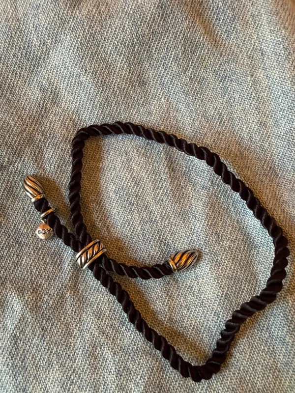 David Yurman Corded Bracelet with Silver Accents - Image 2