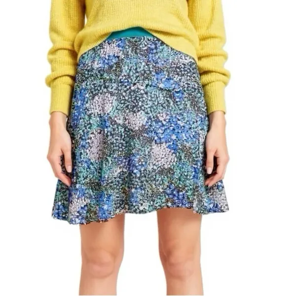 Anthropologie Maeve Cottage Floral Abstract Chiffon Skirt Women’s Sz L NWT $99 - Image 3
