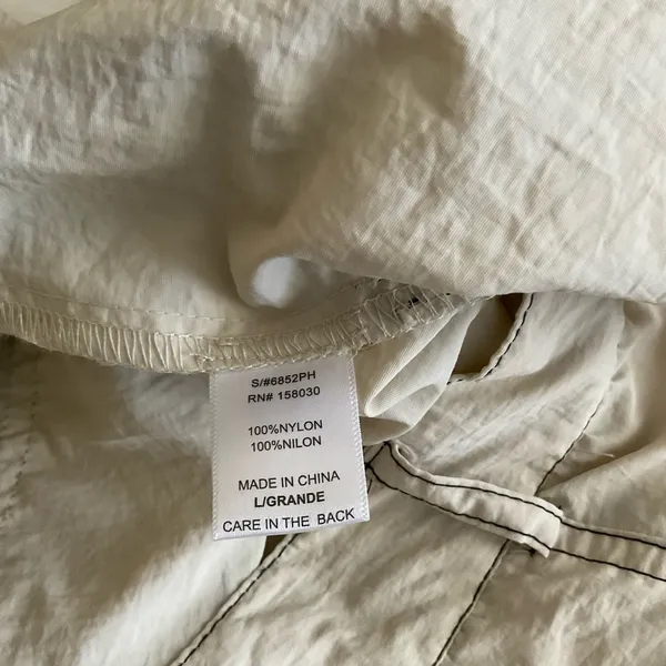 Love Tree‎ Parachute Pants Size Large Cream - Image 4