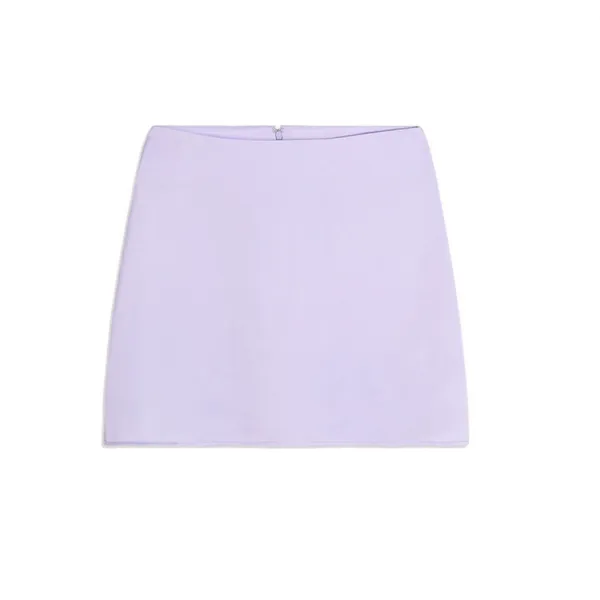 WeWoreWhat Mini Slip Skirt Satin Charmeuse Purple Minimalist Y2K Revolve M NWT - Image 3