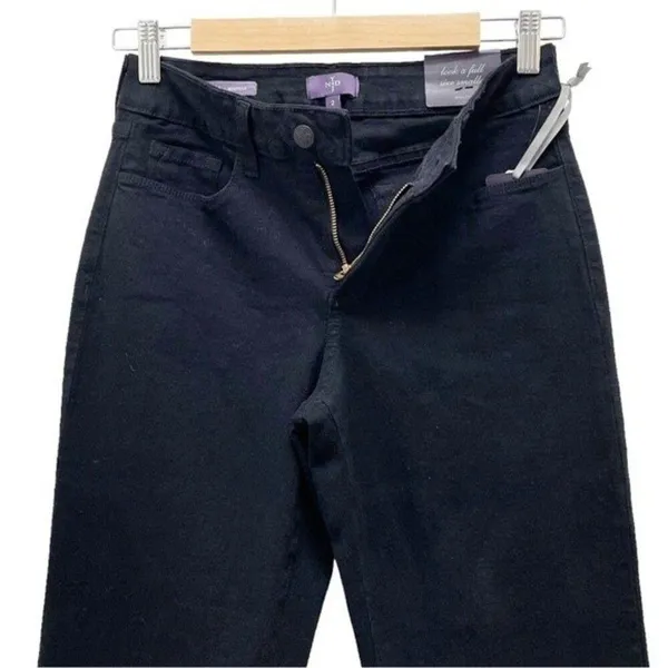 NWT NYDJ Barbara Tummy-Control Bootcut Jeans Black Denim Women's Size 2 NEW - Image 5