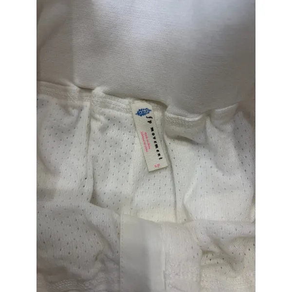 Free People Movement Jogger Pants Women’s Small Ivory Ruched Activewear Lounge - Image 8