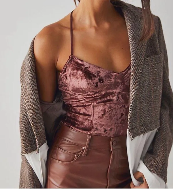 Velvet Bodysuit - Image 3