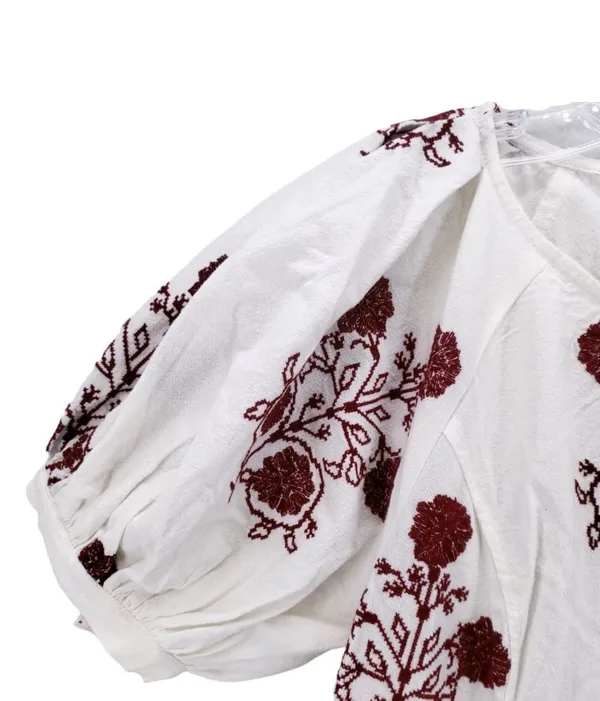 $298 Cactus Flower Embroidered Dress Lazy Bones Combo XS New - Image 5