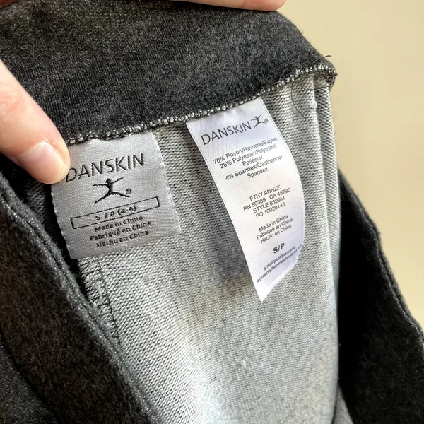 Danskin dark gray rayon jogger sweatpants‎ women's size S comfortable soft - Image 5