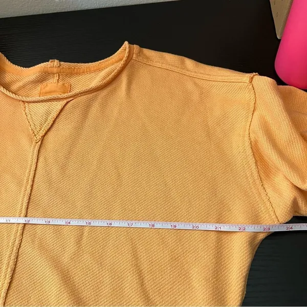 ✨ Aerie Orange Terry Crewneck Sweatshirt XS‎ - Image 9