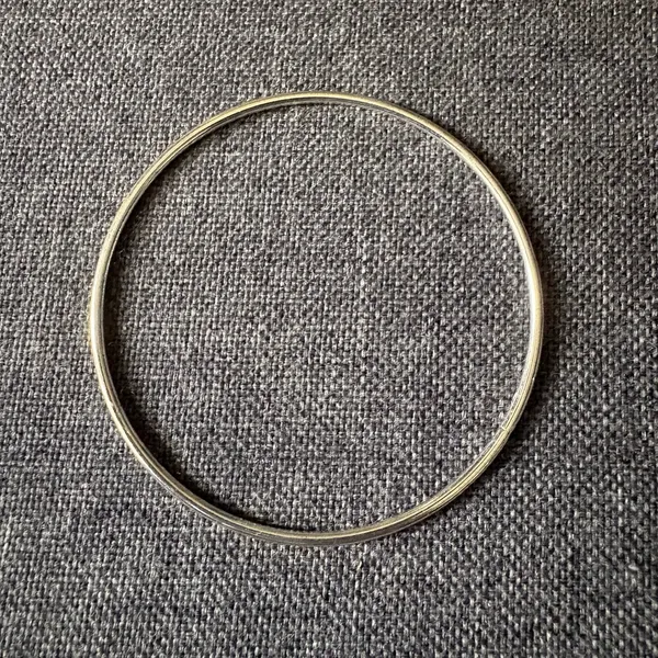 Silver Stacked Thin Fashion Bracelets S/4 Silver Plated Bangle - Costume Jewelry - Image 3